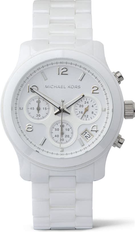 michael kors ceramic white watch|michael kors white ceramic watch.